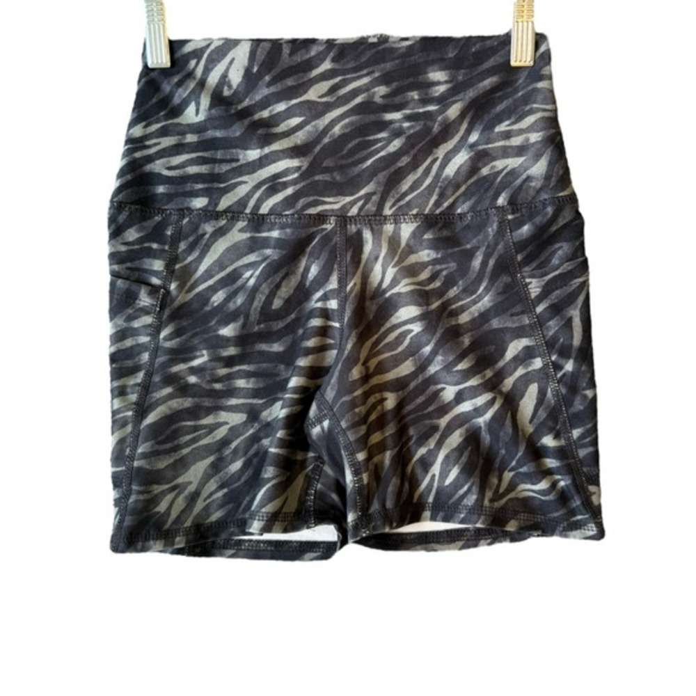 Evolution and Creation Zebra Print Biker Shorts Size S - Workout Athleisure